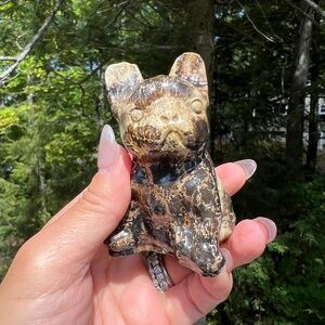 Picture Jasper dog carving |  Crystal